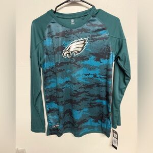 Philadelphia Eagles Zone Shirt Youth Size L 14-16 NFL Combine Authentic New NWT